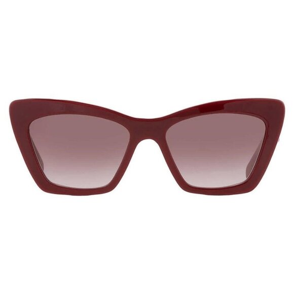 New Authentic Salvatore Ferragamo Bordeaux Gradient Cat Eye Ladies Sunglasses SF - Picture 1 of 6